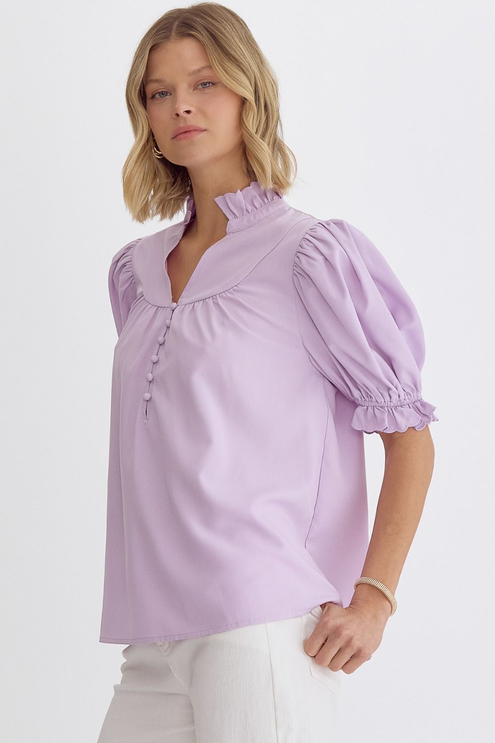 What A Vision Top in Lavender