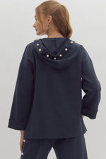 Comfy and Chic Hoodie in Navy