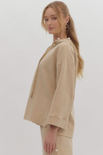 Comfy and Chic Hoodie in Taupe