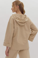 Comfy and Chic Hoodie in Taupe