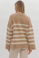 Ready For The Day Sweater in Taupe