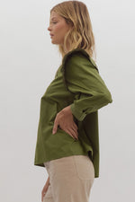 Falling For You Top in Olive