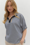 Calling On You Top in Navy