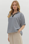 Calling On You Top in Navy