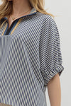 Calling On You Top in Navy