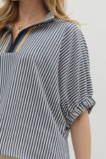 Calling On You Top in Navy