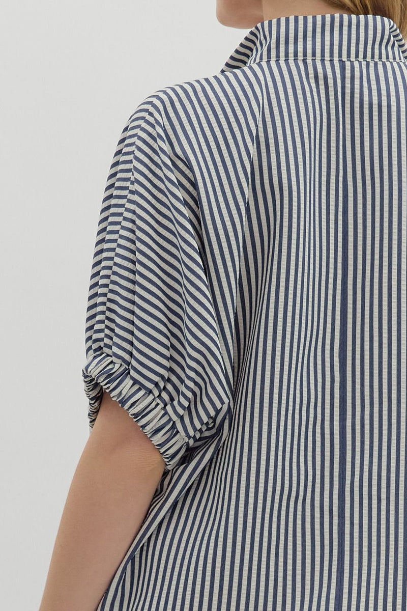 Calling On You Top in Navy