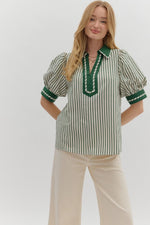 See Me Now Top in Hunter Green