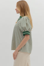See Me Now Top in Hunter Green