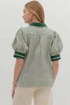 See Me Now Top in Hunter Green