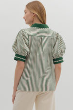 See Me Now Top in Hunter Green