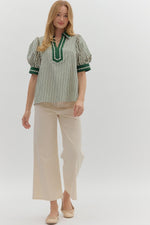 See Me Now Top in Hunter Green