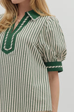See Me Now Top in Hunter Green