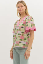 On Your Way Scalloped Top