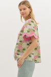 On Your Way Scalloped Top