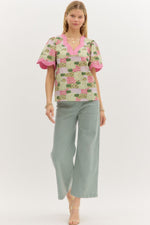On Your Way Scalloped Top