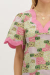 On Your Way Scalloped Top