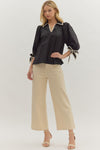 A Good Sign Stitch Top in Black