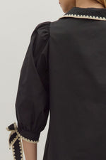 A Good Sign Stitch Top in Black