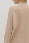Let’s Be Honest Scallop Hem Sweater in Oatmeal