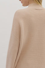 Let’s Be Honest Scallop Hem Sweater in Oatmeal
