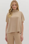 Better Believe It Knit Top in Taupe