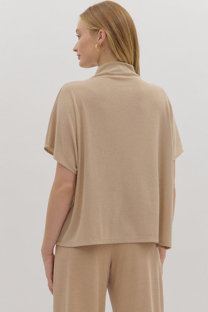 Better Believe It Knit Top in Taupe