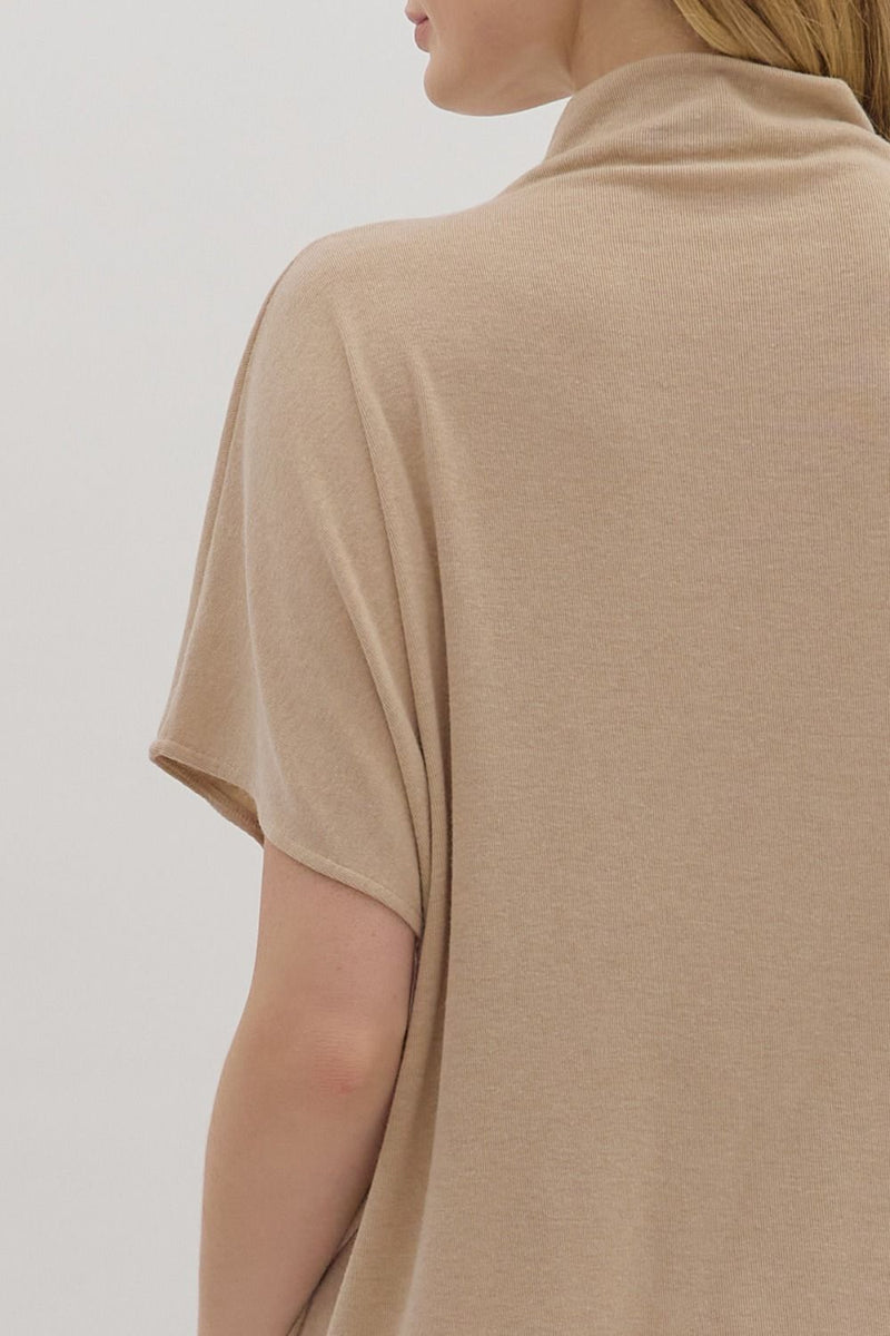 Better Believe It Knit Top in Taupe