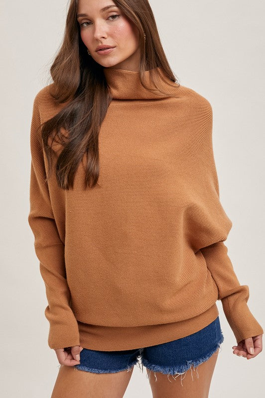 Graceful Moment Sweater in Camel