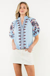 Always On My Mind Embroidered Top