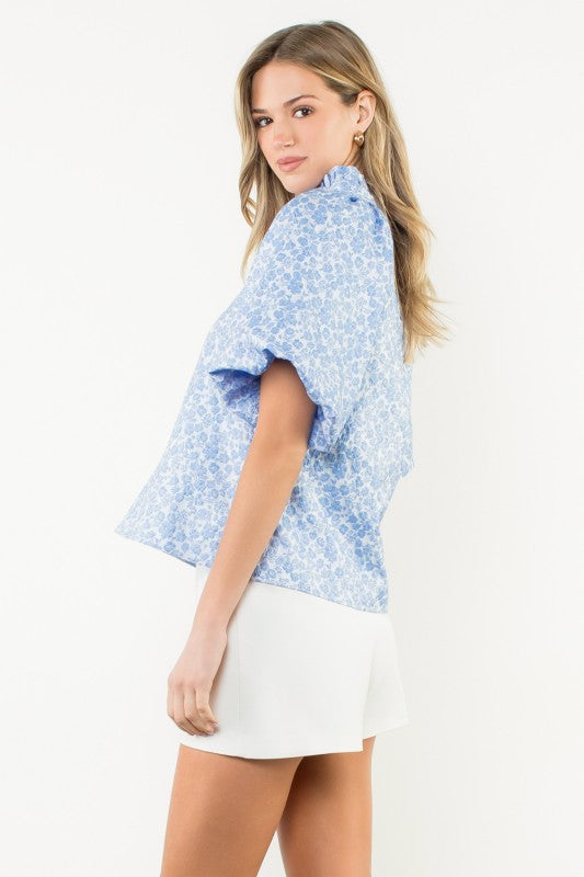 Make It Your Own Floral Textured Top