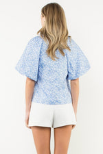 Make It Your Own Floral Textured Top