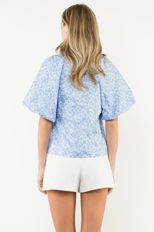 Make It Your Own Floral Textured Top