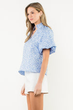 Make It Your Own Floral Textured Top