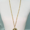 Chic Liberty Head Necklace in Gold