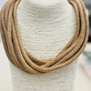 8-Strand Rope Necklace in Caramel