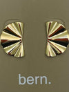Small Fan Stud Earrings