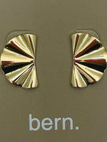 Small Fan Stud Earrings