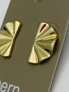 Small Fan Stud Earrings
