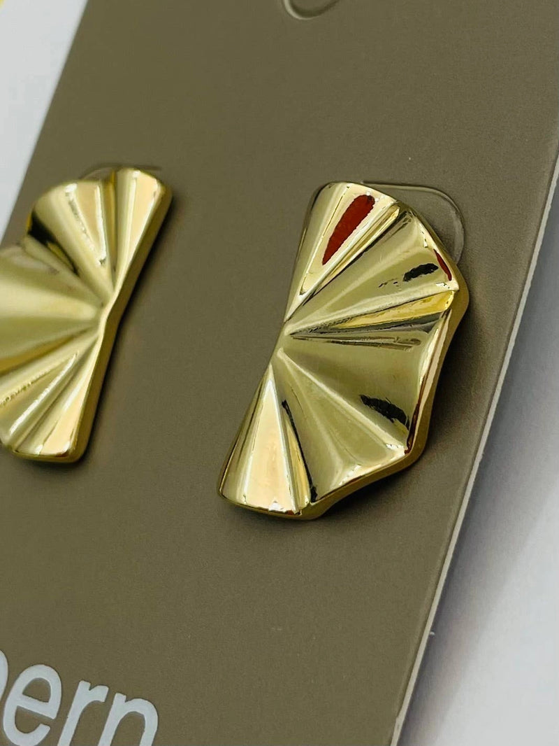 Small Fan Stud Earrings