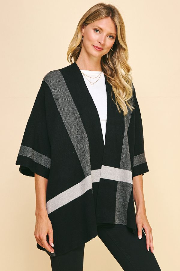 Fall Debut Poncho Cardigan