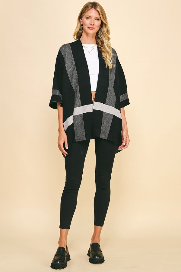 Fall Debut Poncho Cardigan