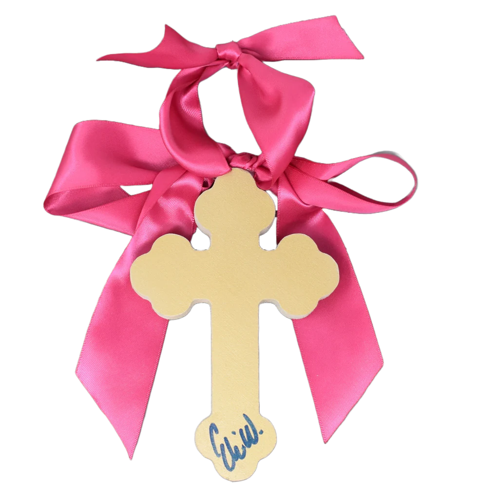 Pink Hallelujah Cross - 6"