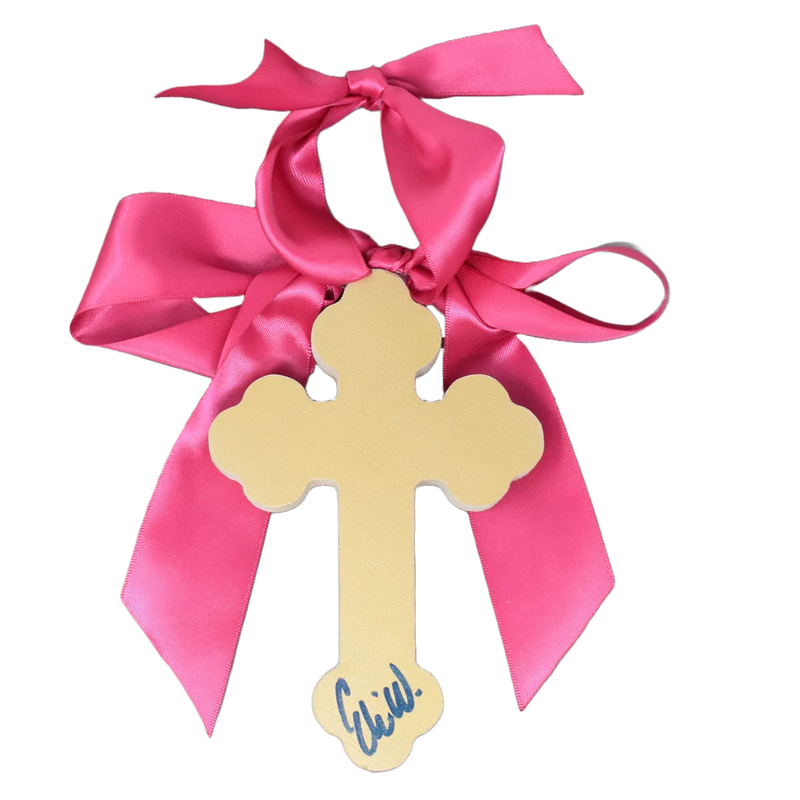 Pink Hallelujah Cross - 6"