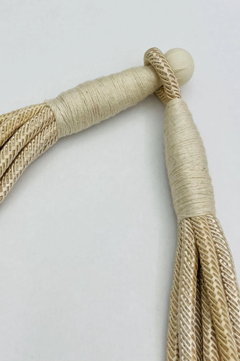 8-Strand Rope Necklace in Ecru