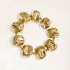 Large Gold Stone Bracelet